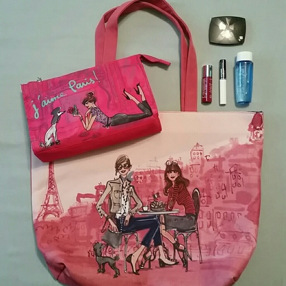 Lancome PARIS Beauty Bundle- samples, tote and bag