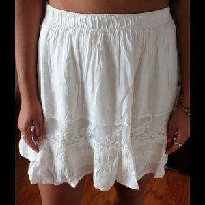 High waisted retro lace skirt