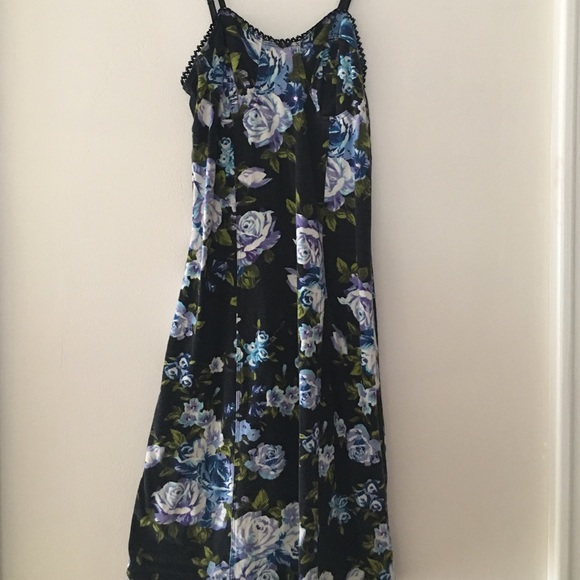 Blue Rose Mini Dress