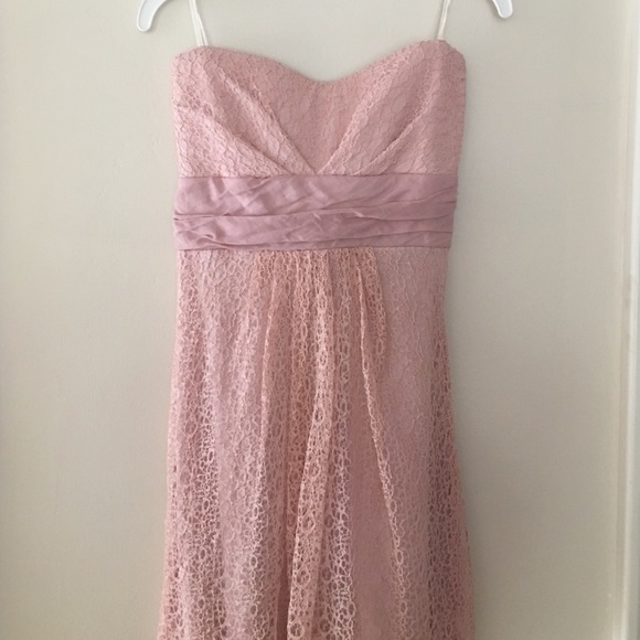 Pink Lace Mini Dress