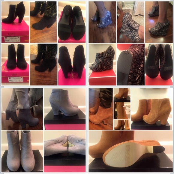 Bundle And Save 4 Pair Ankle Boots - Picture 1 of 4