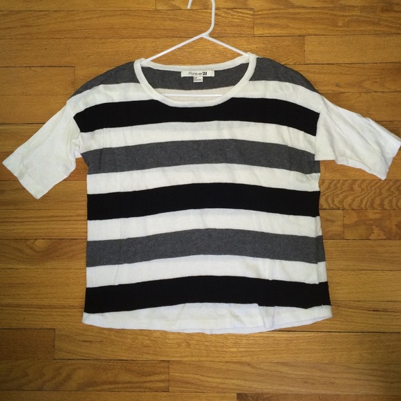 Short sleeved striped sweater from Forever 21.