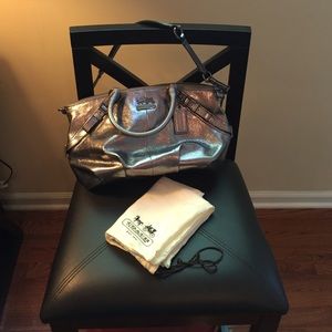 Silver Coach Purse
