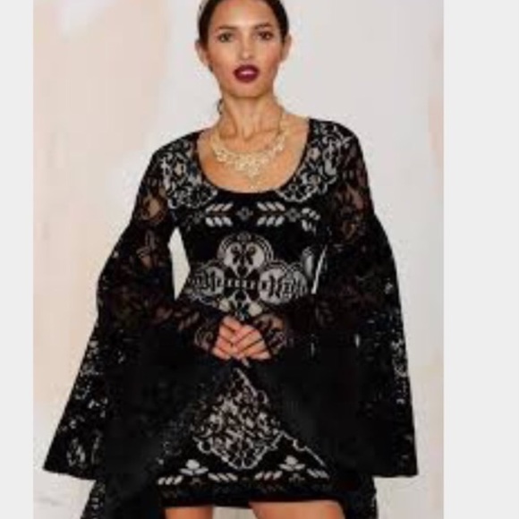 Black lace dress