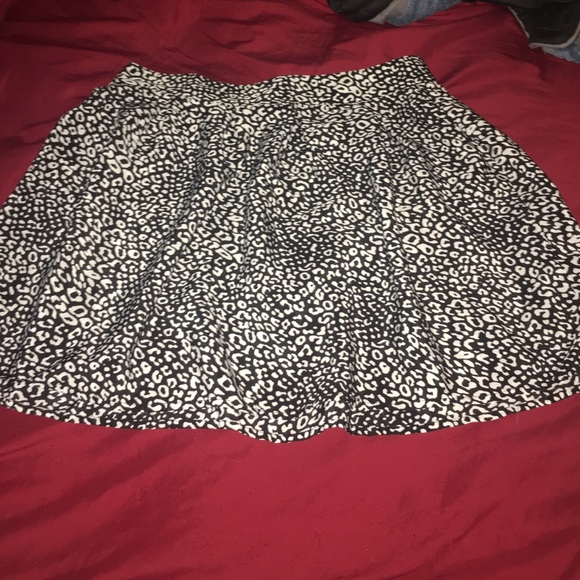 Animal print skirt