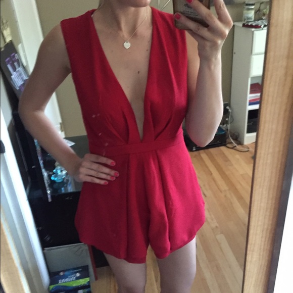 Lulus Dresses & Skirts - lulu's deep v open back romper