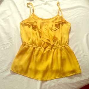 Satin Ruffle Tank