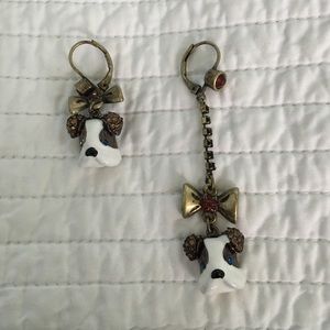 Betsey Johnson Dog Earrings