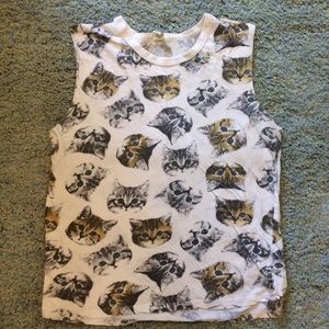 Cat muscle tee forever 21 SMALL