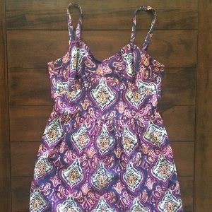 J. Crew paisley spaghetti strap dress w/ pockets!
