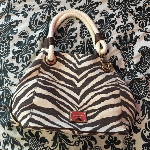 zebra print michael kors purse