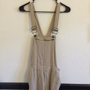 cream pant overalls