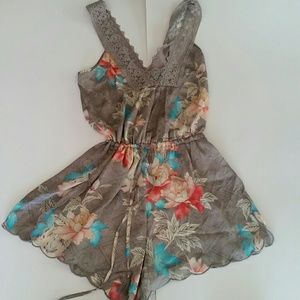 Anthropologie Lela Lace Romper