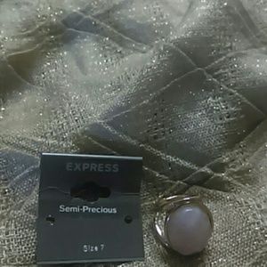 PRETTY PINK AND GOLD RING