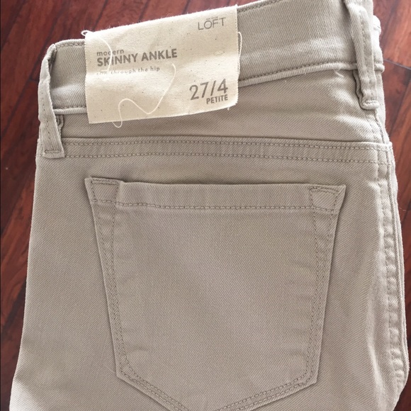 Tan Loft Petite Jeans