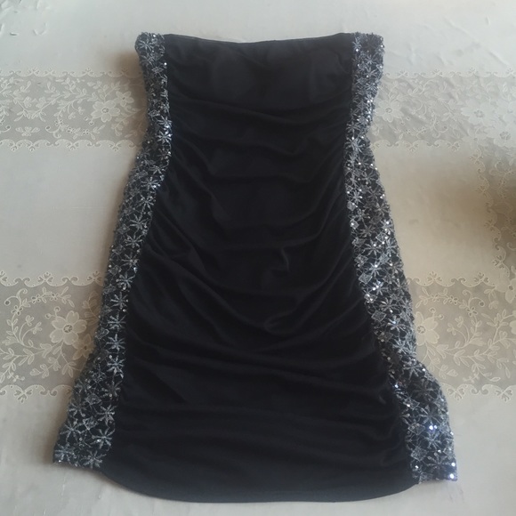 Black and silver dress