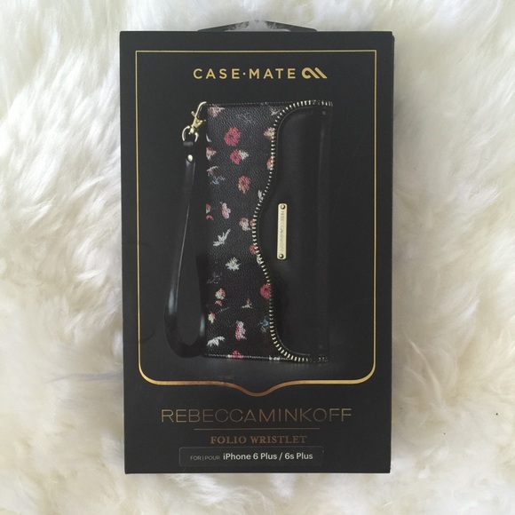 Rebecca Minkoff leather wristlet for IPhone 6+/6S+