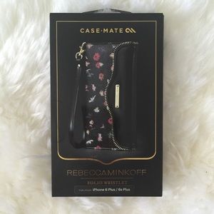 Rebecca Minkoff leather wristlet for IPhone 6+/6S+