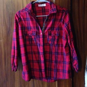 Red flannel shirt