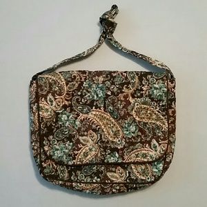 Vera Bradley Inspired Paisley Messenger Bag