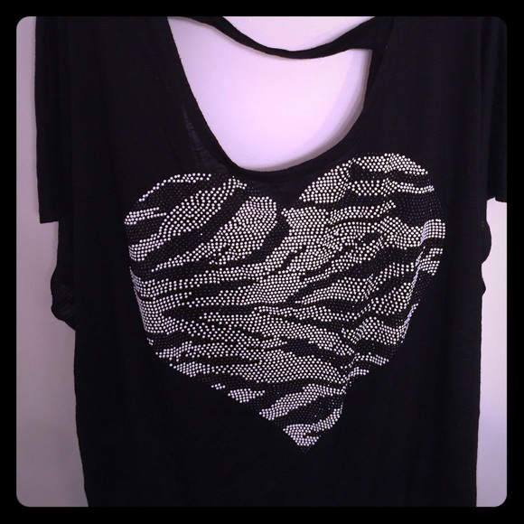 Torrid size 4 black, criss/cross top