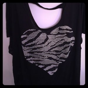 Torrid size 4 black, criss/cross top