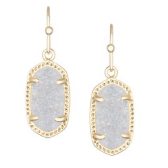 Kendra Scott Lee iridescent drusy earrings