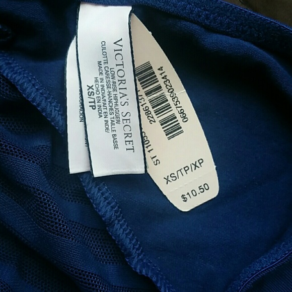 Navy blue laced booty. Black trim.  BRAND NEW - Picture 3 of 3