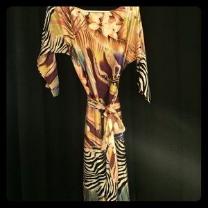 100% Silk Cache Cocktail Dress