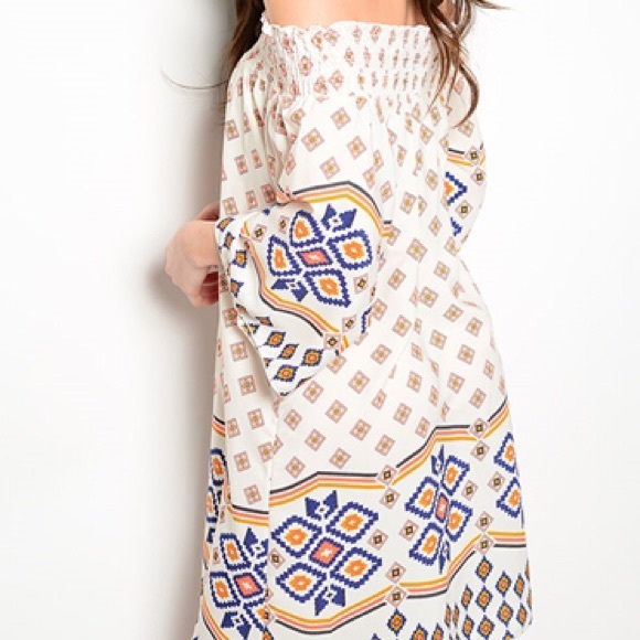 LAST 1!!! FLASH SALE! PRICE FIRM! Ivory Boho Dress - Picture 3 of 4
