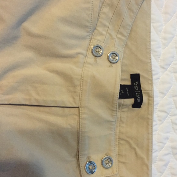 WHBM cuffed Capri sz14 Khaki