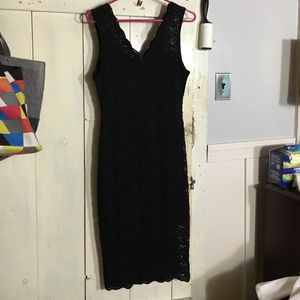 LAST CALL! Black lace dress. Knee length.