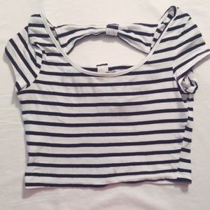 Striped Crop Top
