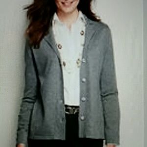 NWT Lands End Button Down Cardigan w/Collar
