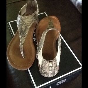 MIA Shoes - Mia Gold snake sandal MIA Shoes - Mia Gold snake sandal