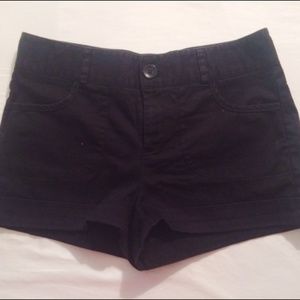 Black cargo shorts
