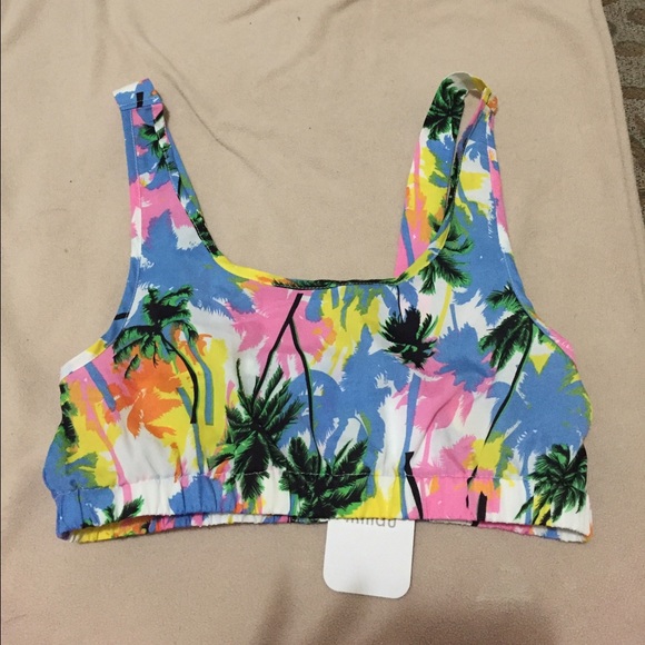 Palm tree crop top