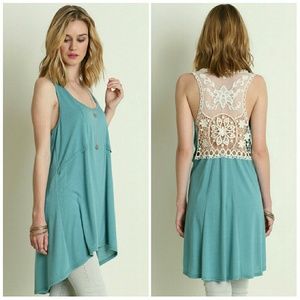 Walk In The Clouds Lace Back Tunic