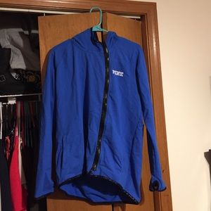 Large vs pink hoodie. Only worn once.