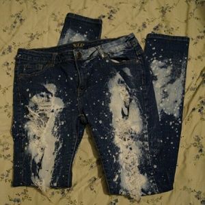 Bleach Splatter Jeans