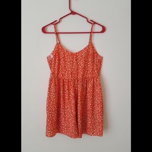 Floral orange jumper