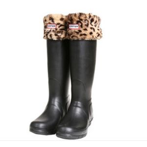 Hunter leopard socks