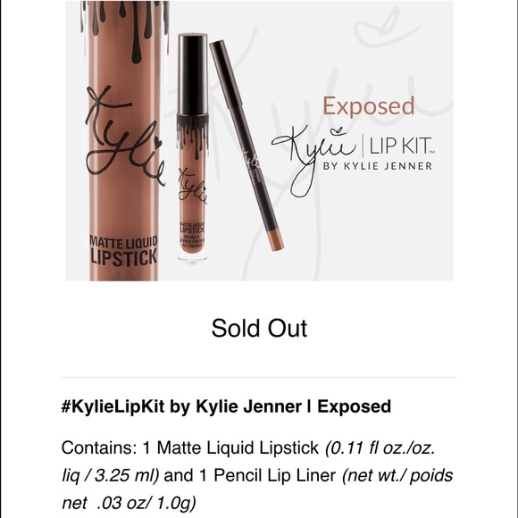 Kylie lip kit "Exposed" 👑