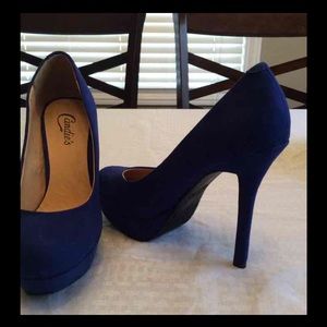 Royal blue heels