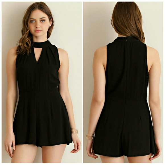 To Good To Be True Romper Black