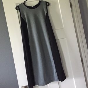 Points knit a line dress