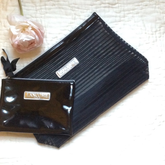 🎉HP🎉Black Lancôme Makeup Bags NWOT - Picture 1 of 3