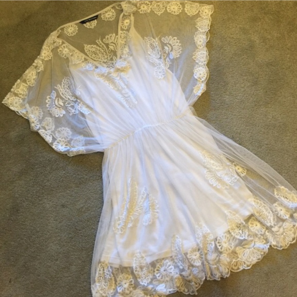 White Lace Sun Dress - Picture 3 of 8