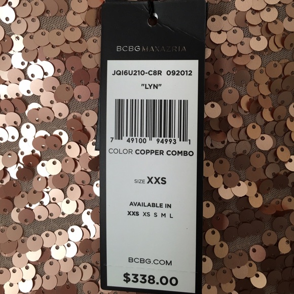 BCGB MAXAZRIA one-shoulder w/allover sequin dress - Picture 3 of 3