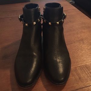 Valentino black leather booties. Like new!